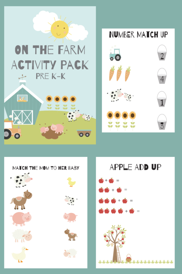 Free One the Farm Activity Pack